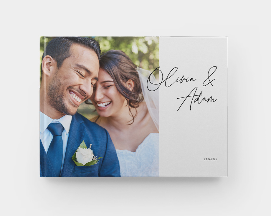 Groot liggend fotoboek met harde kaft