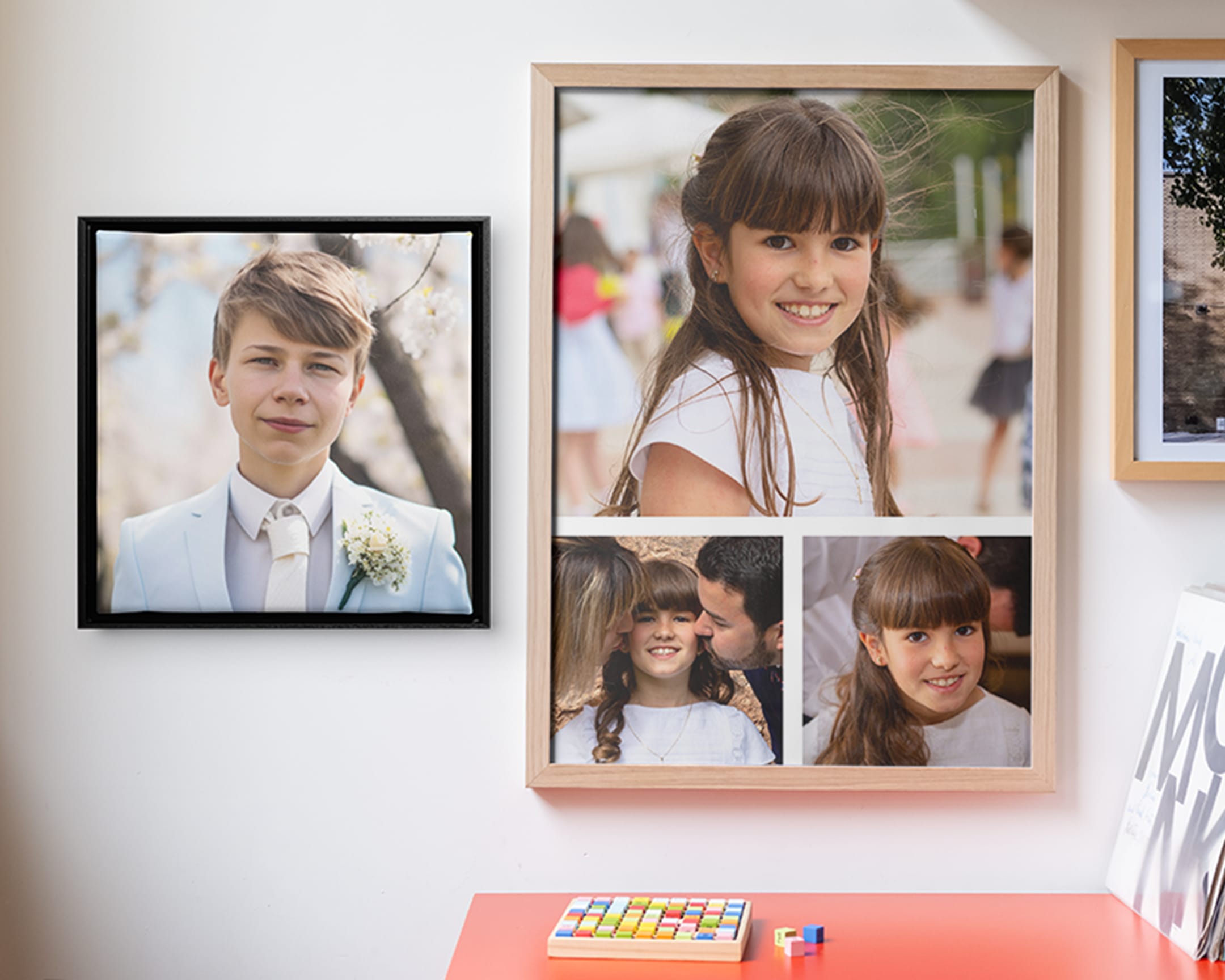 Wanddecoratie met collage of zonder collage