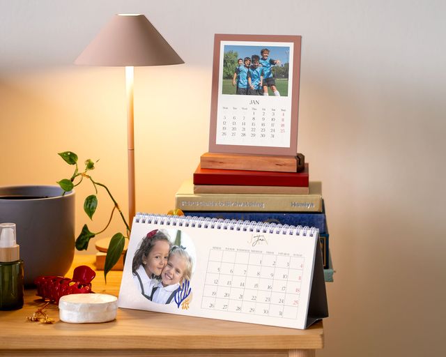 Gepersonaliseerde bureaukalender voor docenten waarmee ze waardevolle momenten opnieuw beleven