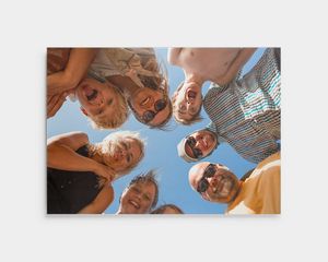 Foto op aluminium van een groep in een kring