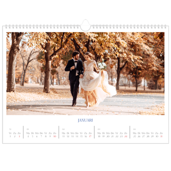 Fotokalender A3 — Kobalt klassieker
