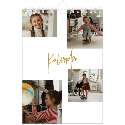 Fotokalender A5 — Goudkleurige letters [omslag]