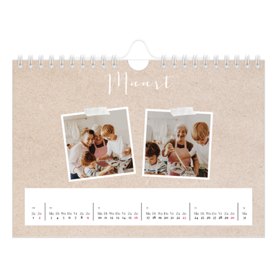 Fotokalender A5 — Scrapbook kalender [Maart]