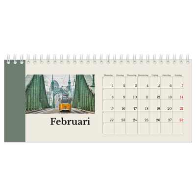 Bureaukalenders — Bezienswaardigheden van de wereld [Februari]