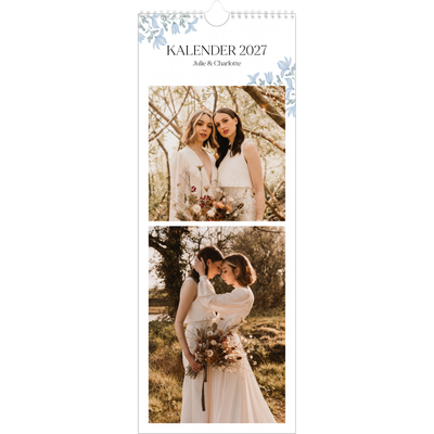 Smalle kalender  — Elegant bloemig [omslag]