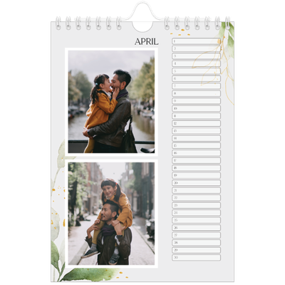 Fotokalender A5 — Bloemen splash [April]