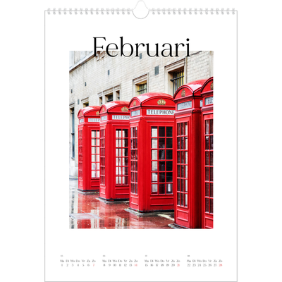 A3 Jaarkalenders — Mijn reisverhaal - Londen [Februari]