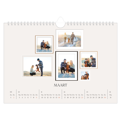 Fotokalender A4 — Fotowand gallerij [Maart]