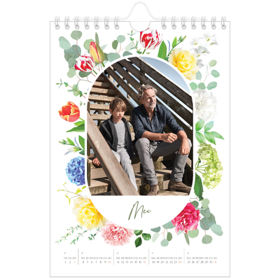 Fotokalender A5 — Klassieke bloemen [omslag]