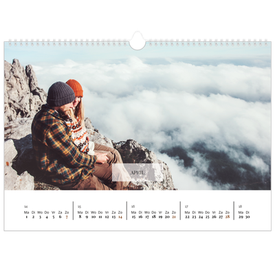 Fotokalender A3 — Klassieke kalender [April]