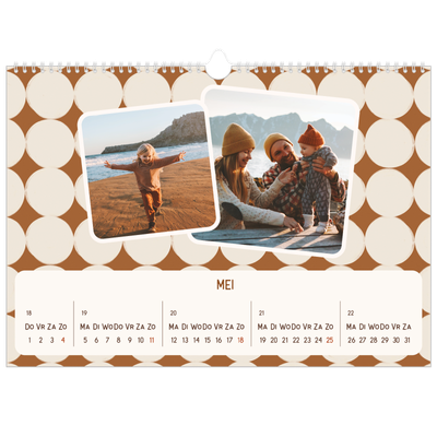Fotokalender A3 — Retro patronen [omslag]