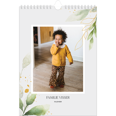Fotokalender A4 (20 x 30 cm) — Bloemen splash [omslag]