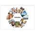 Fotokalender A3 — Collage in blokkenpatroon [omslag]