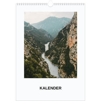 A3 Jaarkalenders — Eenvoudige foto [omslag]