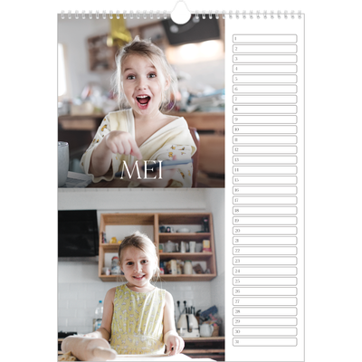 Verjaardagskalenders A3 — Twaalf grote maanden [Mei]