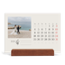Bureaukalender met houten standaard  — Initialen in bloei [Januari]