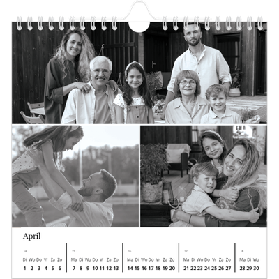 Jaarkalenders vierkant — Focus [April]
