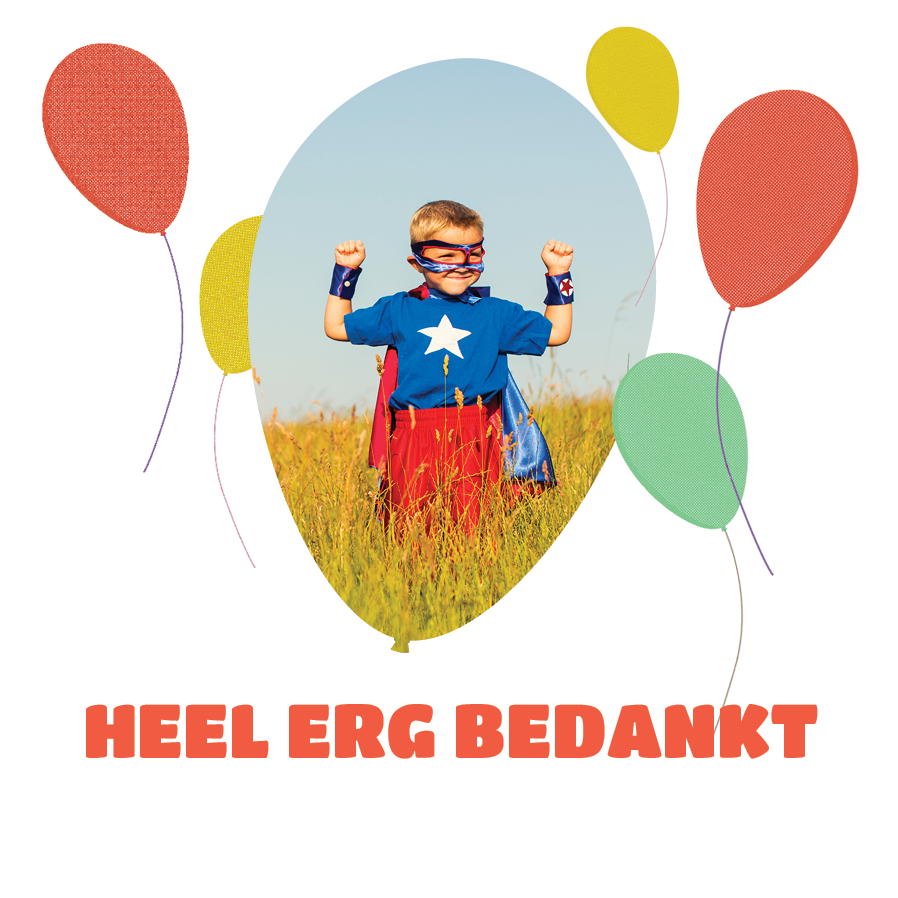 Bedankkaarten — Ballonnen