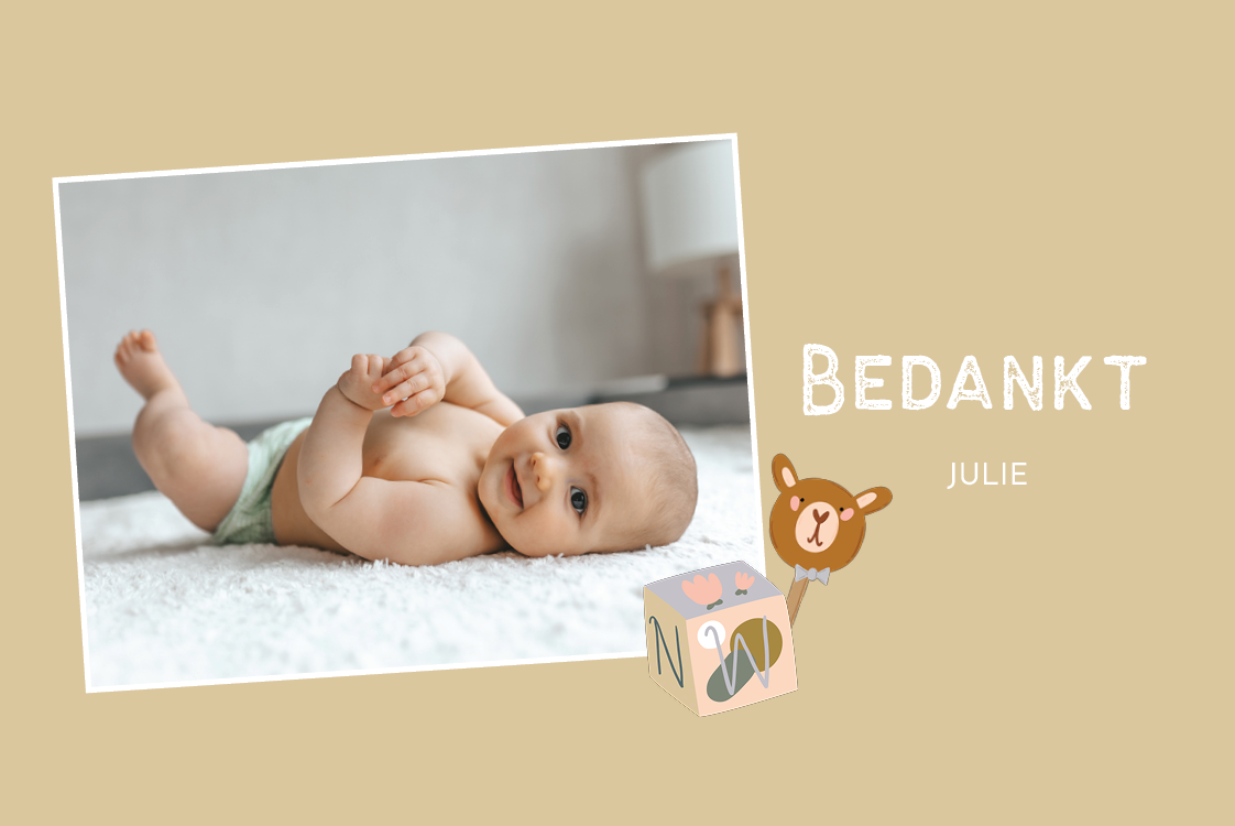 Bedankkaarten — Mijn eerste groet