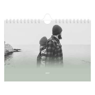 Fotokalender A5 — Zachtgroen kleurverloop [omslag]