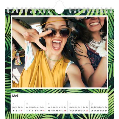 Jaarkalenders vierkant — Tropische planten [Mei]