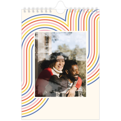 Fotokalender A5 — Retro strepen [omslag]
