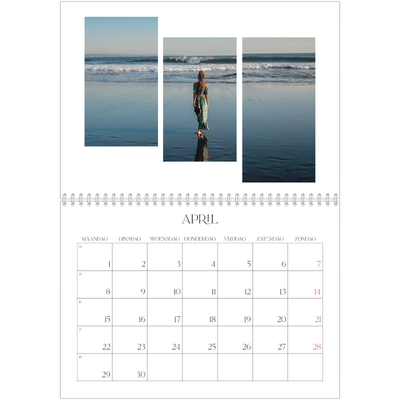 Fotokalender A4 Dubbel (30 x 40 cm) — Reismozaïeken [omslag]