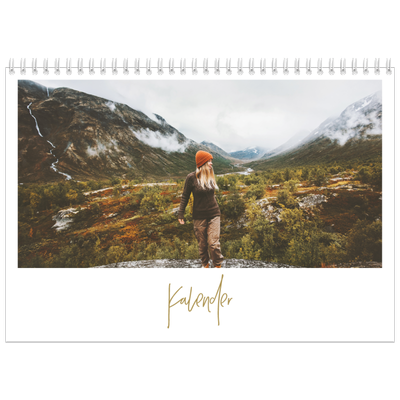 Fotokalender A4 Dubbel (30 x 40 cm) — Handgeschreven [omslag]
