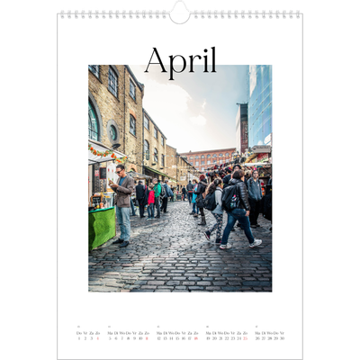 A3 Jaarkalenders — Mijn reisverhaal - Londen [April]