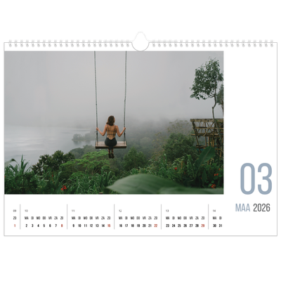 Fotokalender A3 — Maandnummers [Maart]