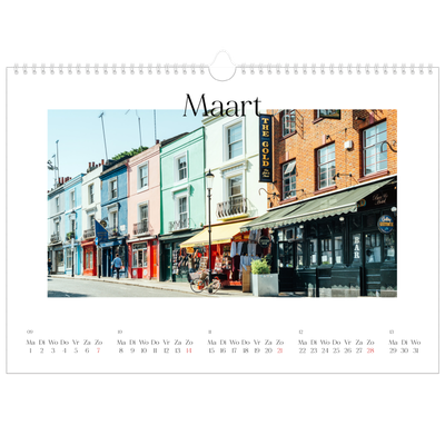 Fotokalender A3 — Mijn reisverhaal - Londen [Maart]
