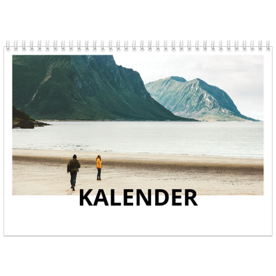 Fotokalender A4 Dubbel (30 x 40 cm) — Witte randen [omslag]