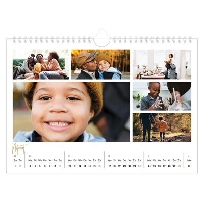 Fotokalender A4 — Handgeschreven [Maart]