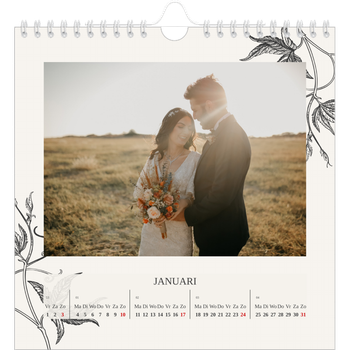 Fotokalender Vierkant — Inkt & klimop