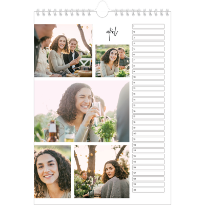 Verjaardagskalenders A4 — Foto arrangement [April]