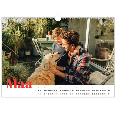 Fotokalender A3 — Een dikgedrukt jaar [Maart]