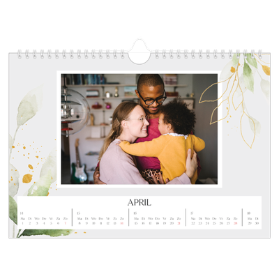 Fotokalender A4 — Bloemen splash [April]