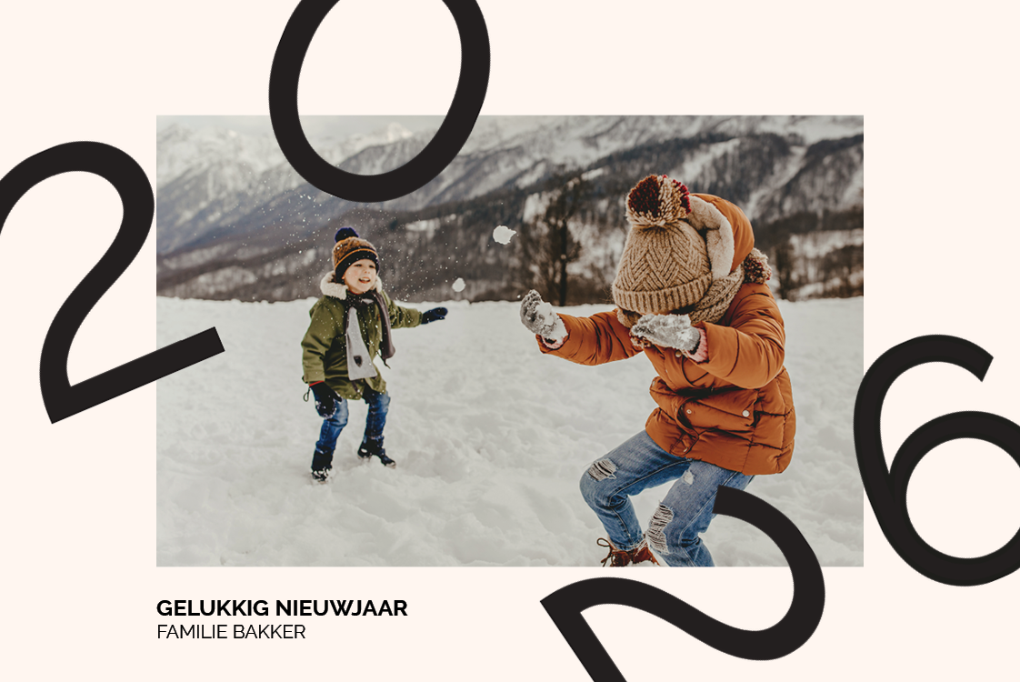 Fotokaarten — Nieuwjaar strooisel