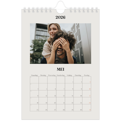 Fotokalender A5 — Simpel ivoor [omslag]
