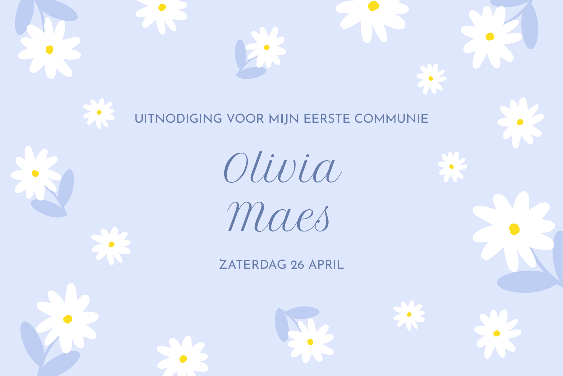 Uitnodigingen — Madeliefjes