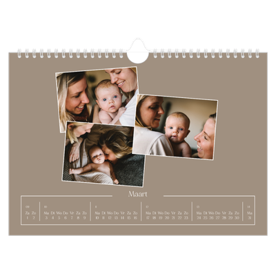 Fotokalender A4 — Gemaakte herinneringen [Maart]