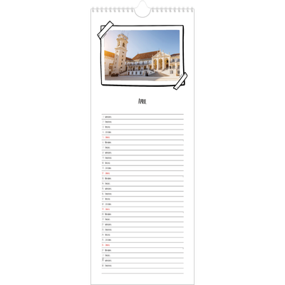 Smalle kalender  — Plakboekmomenten [April]