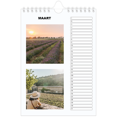Fotokalender A5 — Eenvoudige foto [Maart]