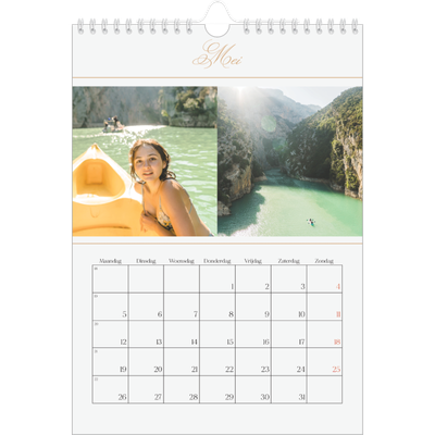 Fotokalender A4 (20 x 30 cm) — Goudschrift banner [omslag]