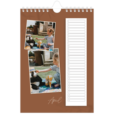 Fotokalender A5 — Warme aardetinten [April]