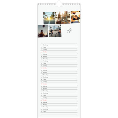 Smalle kalender  — City trip [April]