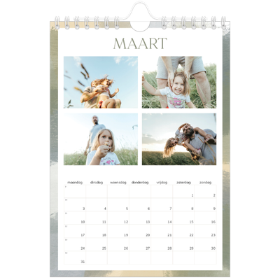 Fotokalender A5 — Verfkwast effect [Maart]