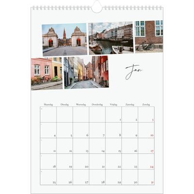A3 Jaarkalenders — City trip [Januari]