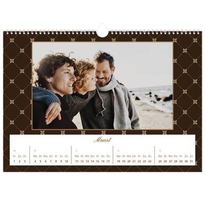 Fotokalender A3 — Vintage zwart-wit [Maart]