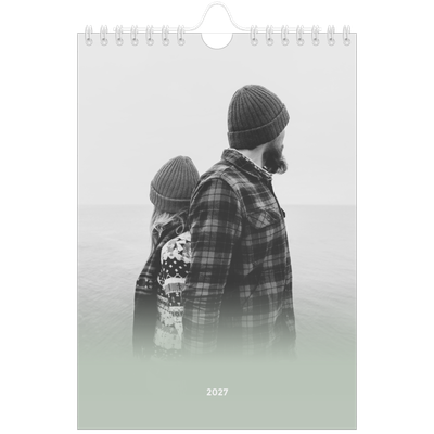 Fotokalender A5 — Zachtgroen kleurverloop [omslag]